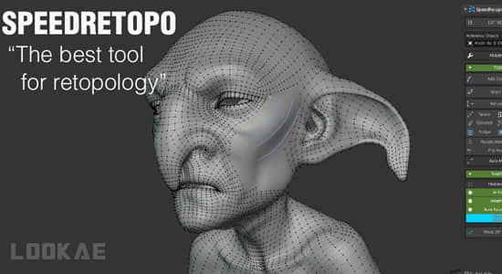 模型重拓扑Blender插件 SpeedRetopo v0.3.6-影创院