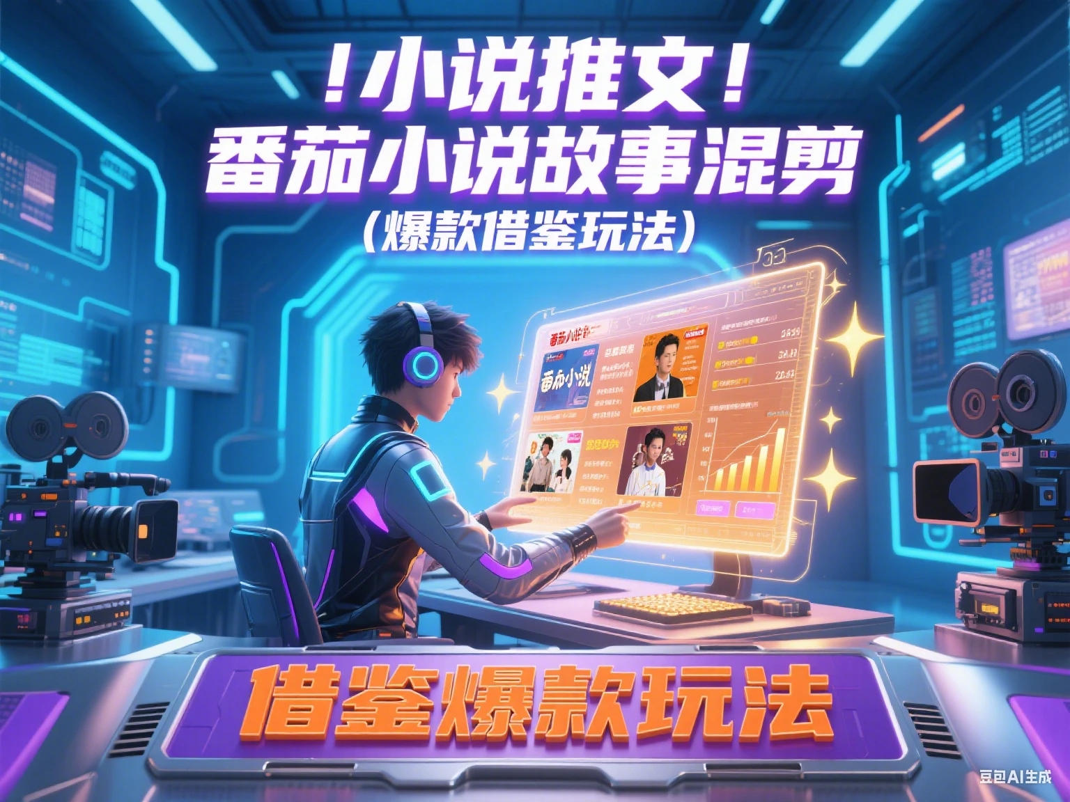 【精】小说推文 番茄小说故事混剪（爆款借鉴玩法-创富院