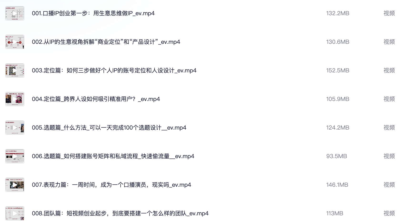 大实话IP圈周百见短视频口播IP训练营，讲透短视频创业核心方法