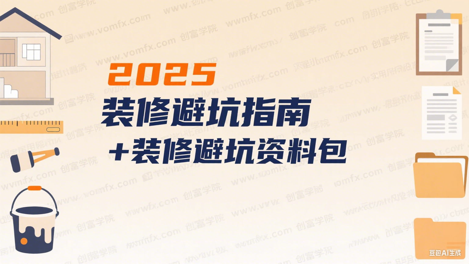 2025装修避坑指南+装修避坑资料包-创富院