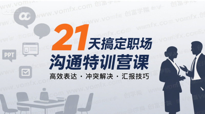 21天搞定职场沟通特训营课-创富院