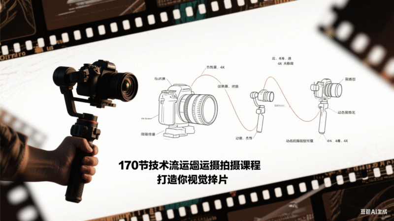 170节技术流运镜拍摄课程,打造你的视觉大片-创富院