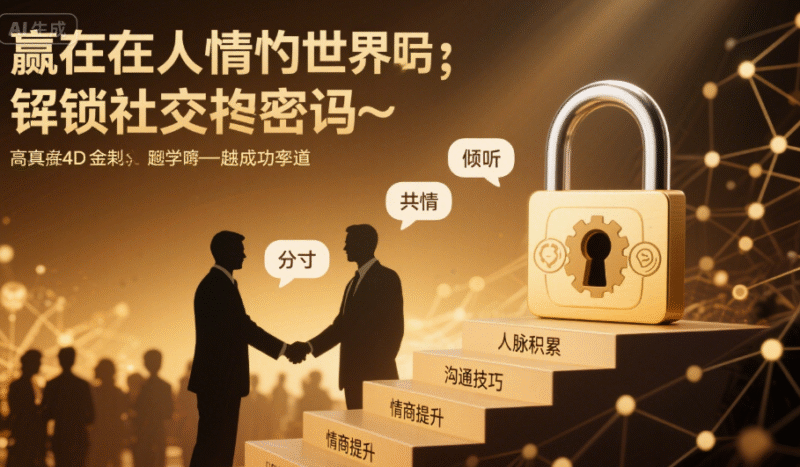 赢在人情世故：解锁社交密码，踏上成功快车道！-创富院