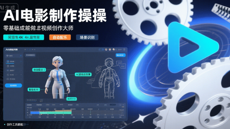 AI电影制作实操：零基础也能成为视频创作大师！-创富院