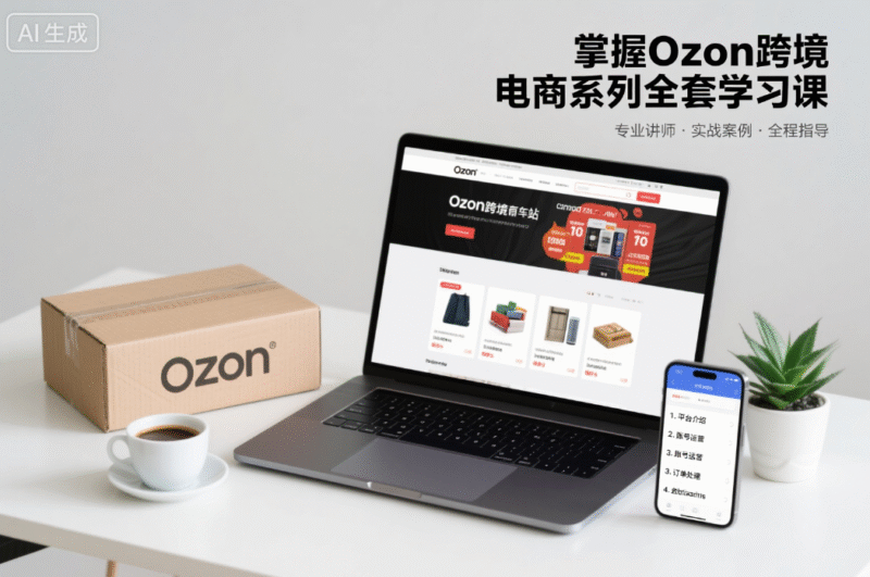 掌握ozon跨境电商系列全套学习课-创富院