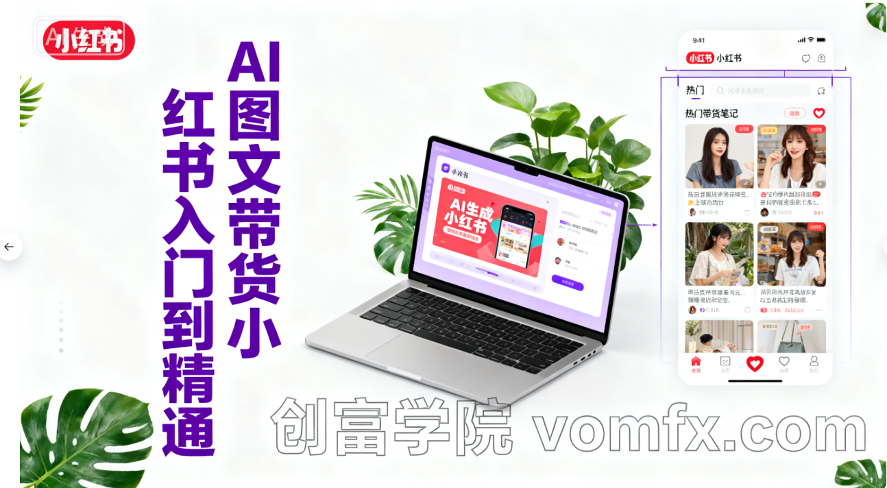 AI图文带货小红书入门到精通-创富院