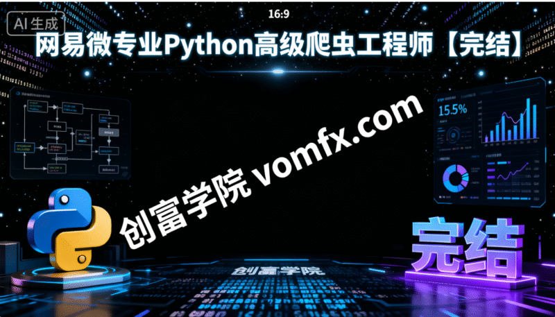 网易微专业Python高级爬虫工程师【完结】-创富院