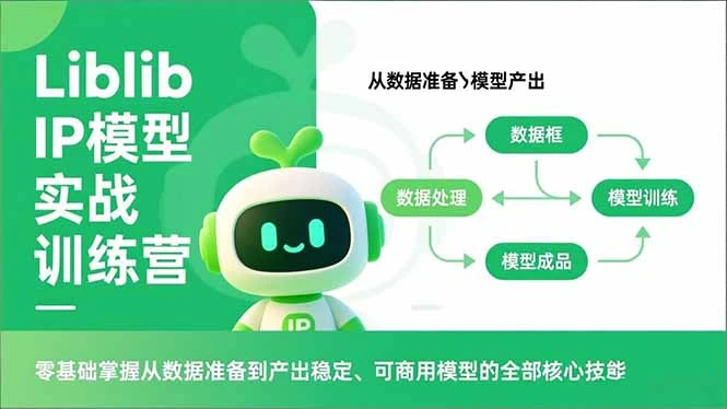 【精】Liblib IP模型实战训练营，零基础掌握从数据准备到产出稳定、可商用模型的全部核心技能-创富院
