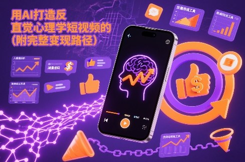 用AI打造“反直觉”心理学短视频的流量密码（附完整变现路径）-创富院