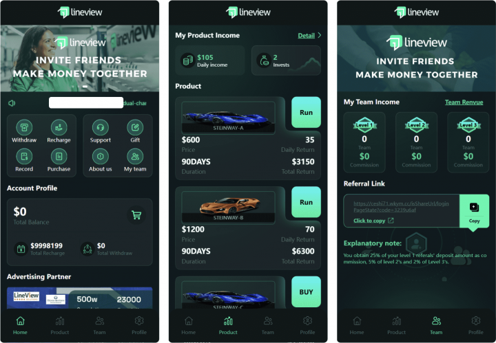 lineview海外汽车投资理财源码/前端html+后端PHP-创富院