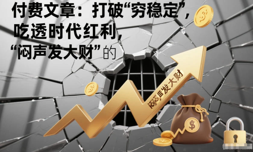 付费文章：打破“穷稳定”，吃透时代红利，“闷声发大财”的终极真谛-创富院