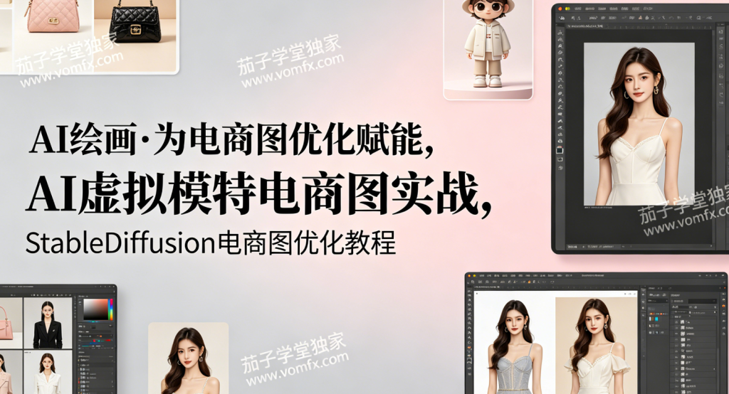 AI绘画·为电商图优化赋能，AI虚拟模特电商图实战，StableDiffusion电商图优化教程