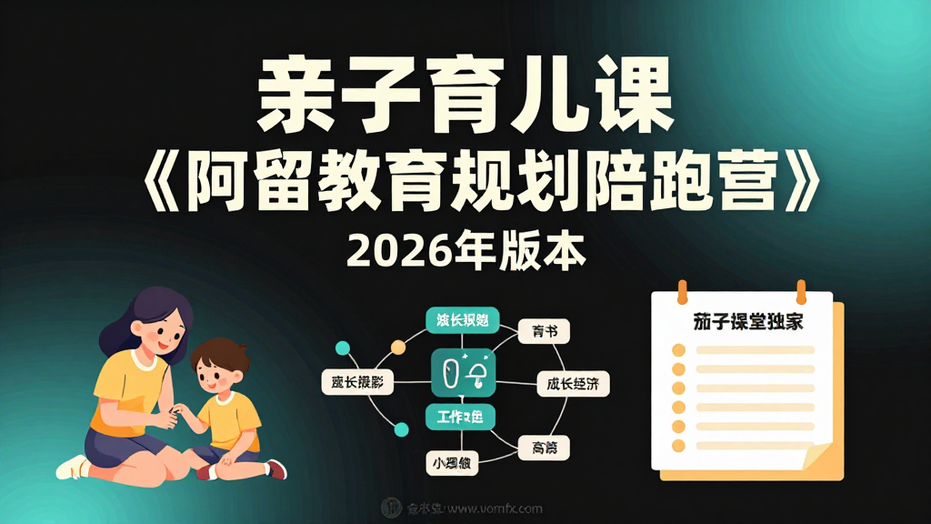 亲子育儿课《阿留教育规划陪跑营》2026年版本
