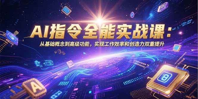 （15455期）AI指令全能实战课：从基础概念到高级功能，实现工作效率和创造力双重提升-创富院