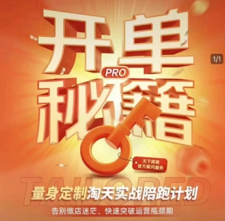 淘宝开单秘籍PRO，量身定制淘天实战陪跑计划，告别做店迷茫、快速突破运营瓶颈期（更新6月）-创富院