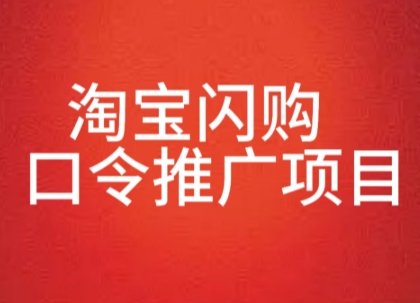 淘宝闪购口令推广项目，收益可观，一部手机，一个抖音号即可操作-创富院