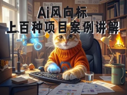 Ai风向标-附100种项目案例玩法-0基础小白到大神ai视频商业应用教学-影创院