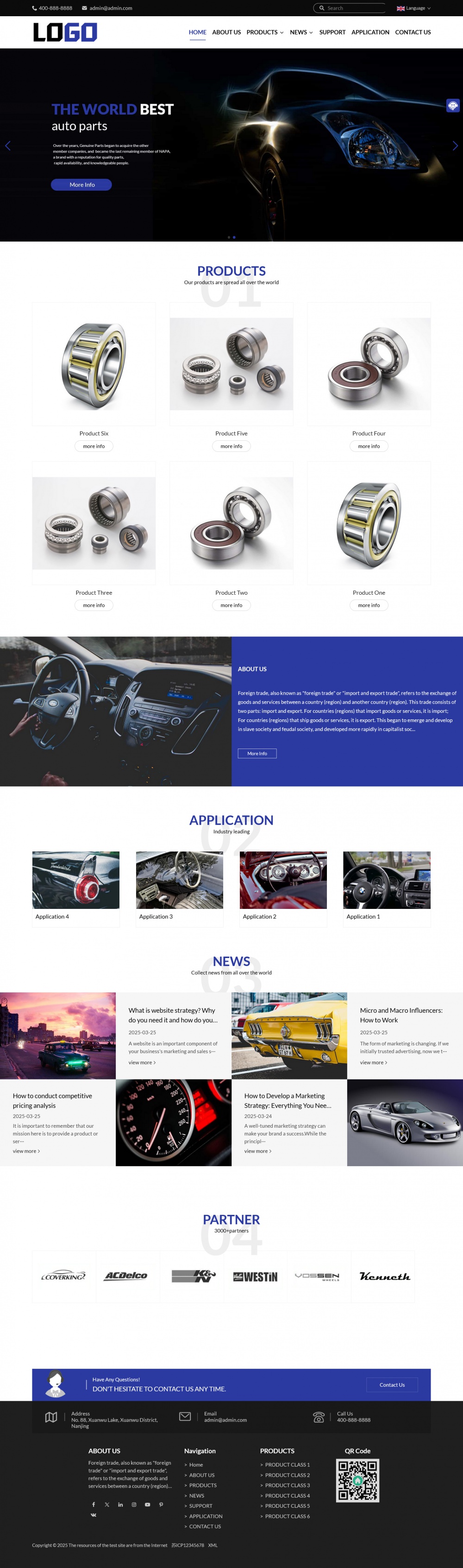 图片[1]-（响应式）中英双语外贸企业网站模板-创富院