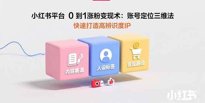 （15656期）小红书平台0到1涨粉变现术：账号定位三维法，快速打造高辨识度IP-创富院