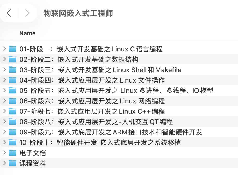 物联网嵌入式工程师 1 物联网嵌入式工程师