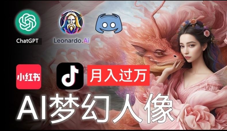 AI摄影梦幻人像：零基础也能月入过万的秘密【揭秘】-创富院