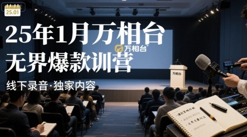 25年1月万相台无界爆款特训营线下录音-创富院