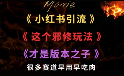 最近小红书引流这个邪修玩法才是版本之子，很多赛道早用早吃肉-创富院