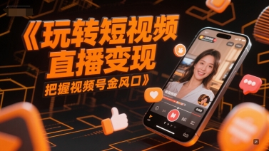 玩转短视频直播变现，把握视频号金风口-创富院