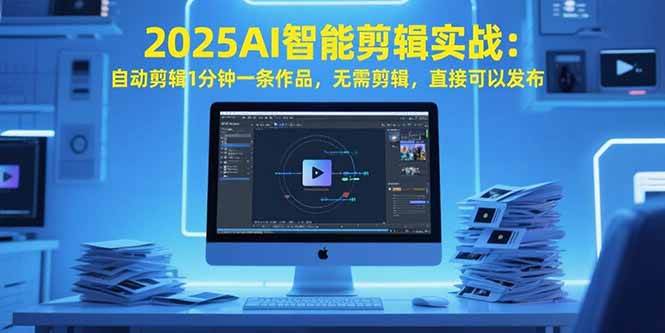 （15504期）2025AI智能剪辑实战：自动剪辑1分钟一条作品，无需剪辑，直接可以发布-创富院