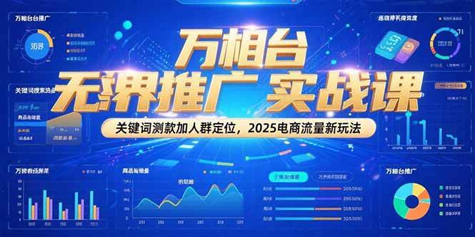 （15192期）万相台无界推广实战课，关键词测款加人群定位，2025电商流量新玩法-创富院