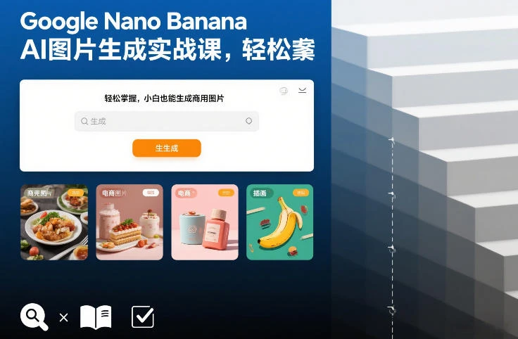 【精】Google Nano Banana AI图片生成实战课，轻松掌握，小白也能生成商用图片-学必富副业创客网