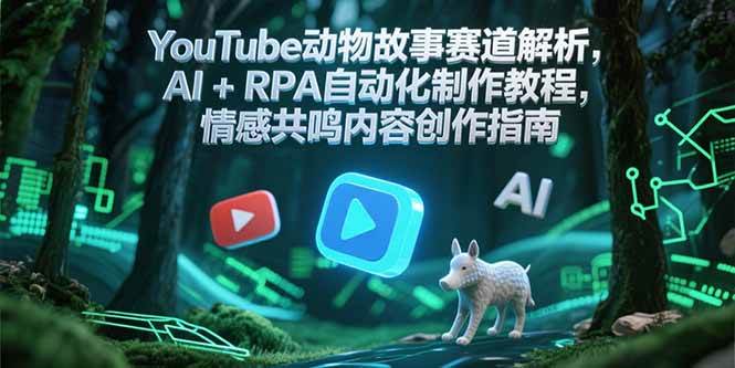 （15174期）YouTube动物故事赛道解析，AI+RPA自动化制作教程，情感共鸣内容创作指南-影创院