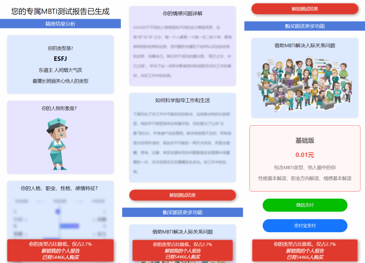 图片[4]-MBTI性格测试网站源码带h5端 亲测-创富院