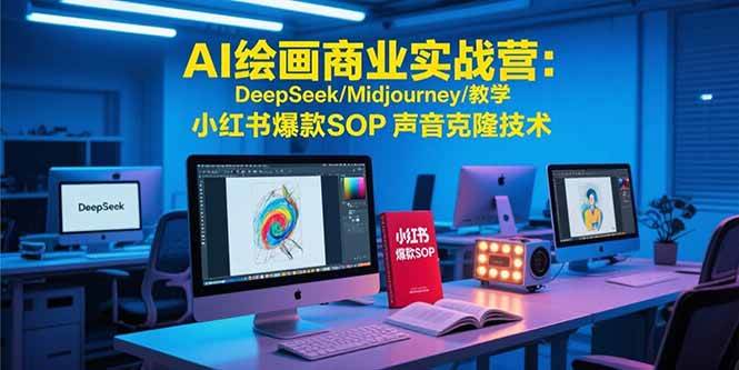 （15460期）AI绘画商业实战营：DeepSeek/Midjourney/教学 小红书爆款SOP 声音克隆技术-创富院