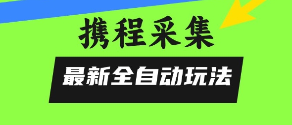 携程信息采集全自动玩法，0风控，无脑开干【揭秘】-创富院
