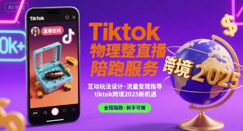 Tiktok物理整蛊直播陪跑服务-tiktok跨境2025-创富院