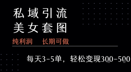 私域卖套图每天3-5单 每单利润99-2张+-创富院
