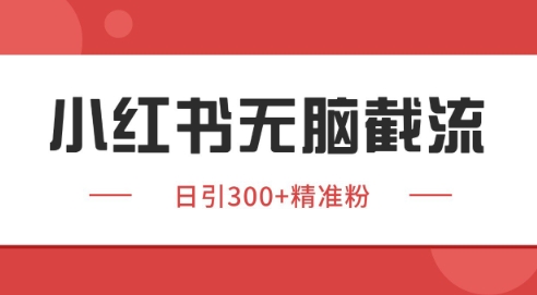 小红书截流同行客源，独家野路子获客玩法 日引200+暴力获客【揭秘】-创富院