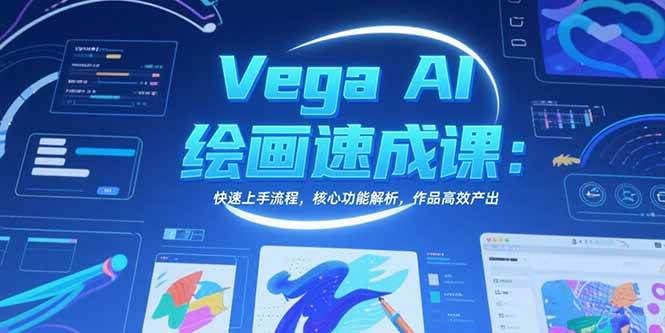 （15470期）Vega AI绘画速成课：快速上手流程，核心功能解析，作品高效产出-创富院