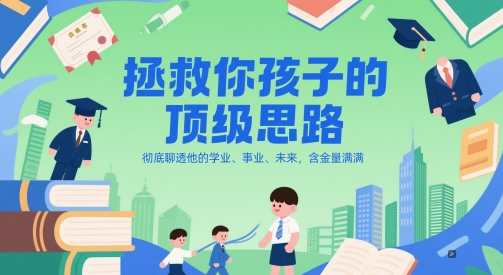付费文章：拯救你孩子的顶级思路，彻底聊透他的学业、事业、未来，含金量满满-影创院
