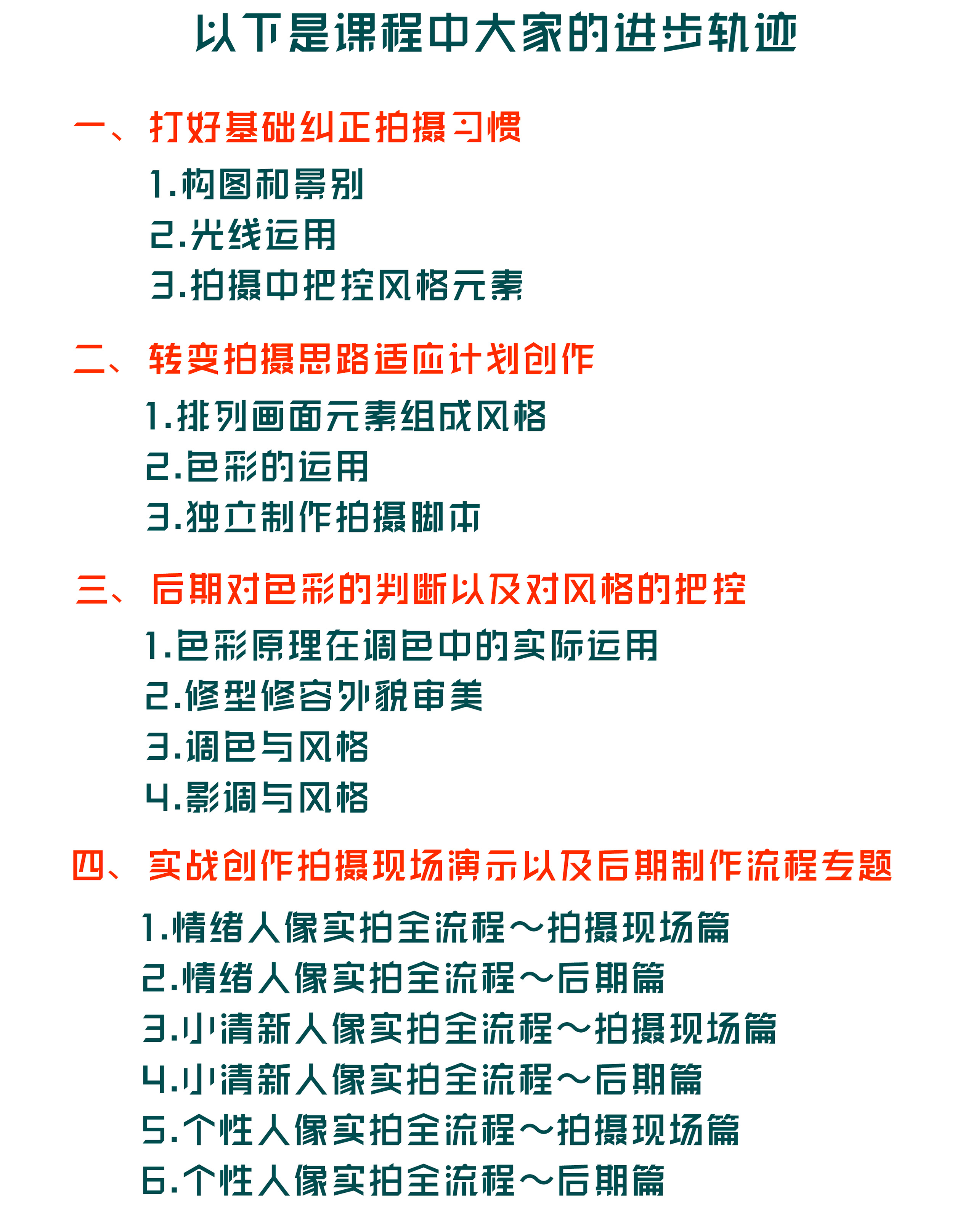 情感人像摄影综合训练大课堂