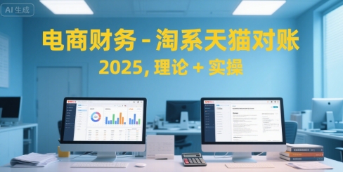 电商财务-淘系天猫对账2025，理论+实操-创富院