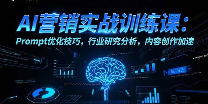 （15465期）AI营销实战训练课：Prompt优化技巧，行业研究分析，内容创作加速-创富院