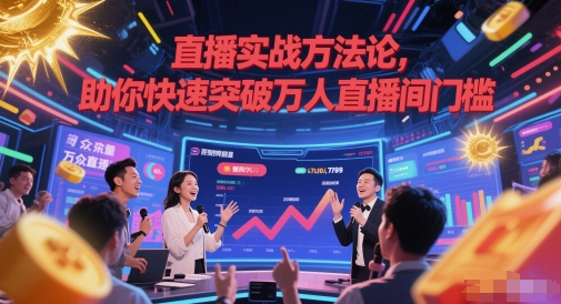 直播实战方法论，助你快速突破万人直播间门槛-影创院