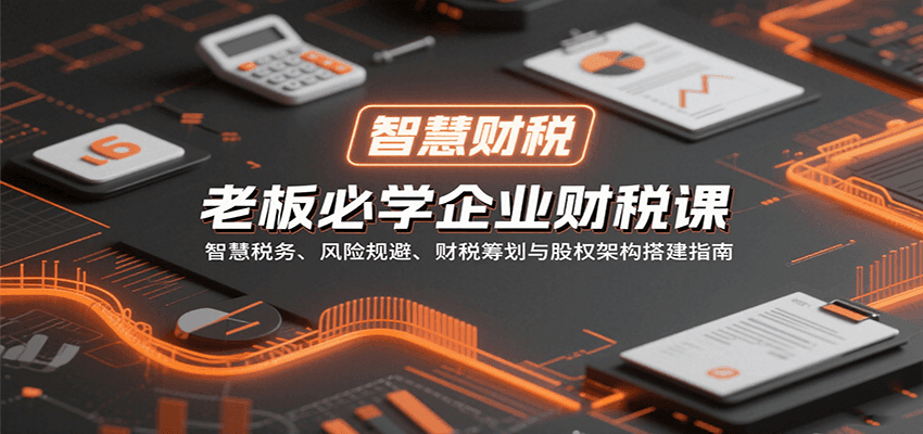 老板必学企业财税课：智慧税务、风险规避、财税筹划与股权架构搭建指南-创富院