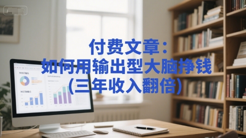 付费文章：如何用输出型大脑挣钱(三年收入翻倍)-影创院