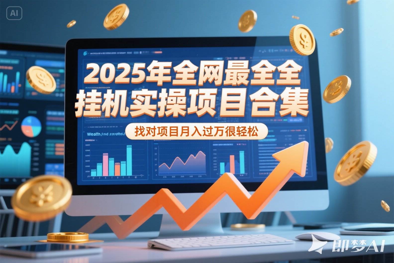 （15303期）2025年挂机实操项目实操演练，挂机类型，AI直播类型，轻资产创业类型…-创富院