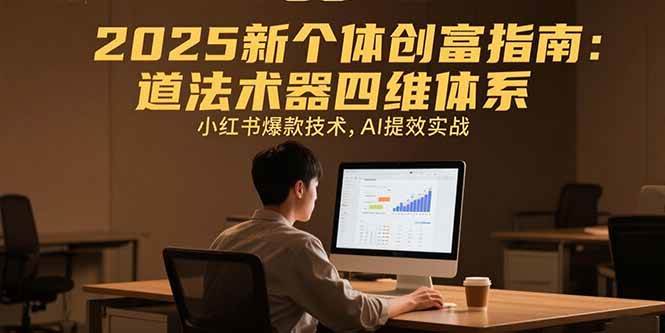 （15477期）2025新个体创富指南：道法术器四维体系，小红书爆款技术，AI提效实战-创富院