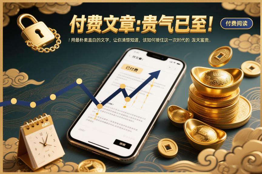 付费文章：贵气已至！用最朴素直白的文字，让你清楚知道，该如何接住这一次时代的泼天富贵-创富院