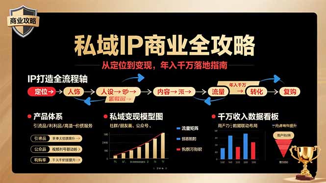 私域IP商业全攻略，从定位到变现，年入千万落地指南-创富院